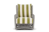 Mackinac Wicker Outdoor Swivel Glider Lounge Chair With Cushions Outdoor Lounge Chairs LOOMLAN By Lloyd Flanders