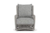 Mackinac Wicker Outdoor Swivel Glider Lounge Chair With Cushions Outdoor Lounge Chairs LOOMLAN By Lloyd Flanders