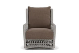 Mackinac Wicker Outdoor Swivel Glider Lounge Chair With Cushions Outdoor Lounge Chairs LOOMLAN By Lloyd Flanders