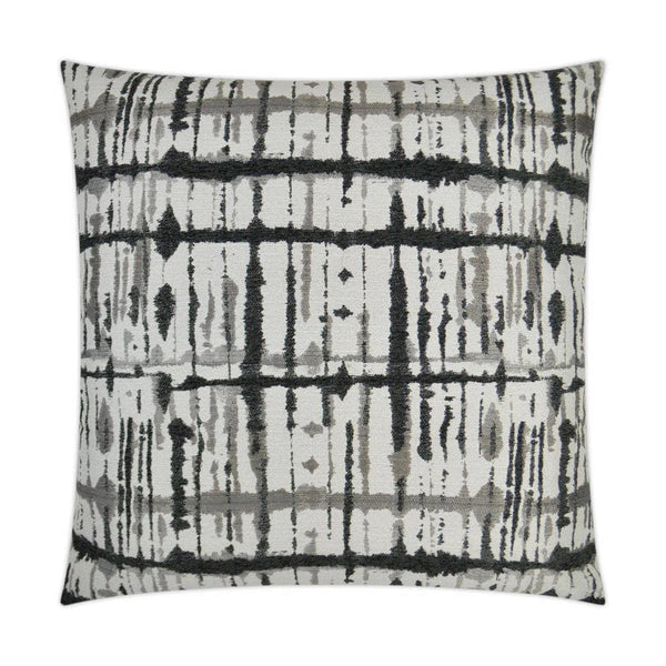 Maddox Charcoal Black Throw Pillow With Insert Throw Pillows LOOMLAN By D.V. Kap