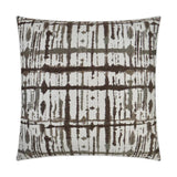 Maddox Latte Chocolate Brown Throw Pillow With Insert Throw Pillows LOOMLAN By D.V. Kap