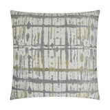 Maddox Powder Grey Throw Pillow With Insert Throw Pillows LOOMLAN By D.V. Kap