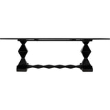 Madeira Dining Table, Hand Rubbed Black Dining Tables LOOMLAN By Noir