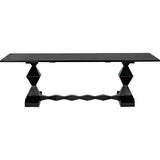 Madeira Dining Table, Hand Rubbed Black Dining Tables LOOMLAN By Noir