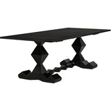 Madeira Dining Table, Hand Rubbed Black Dining Tables LOOMLAN By Noir