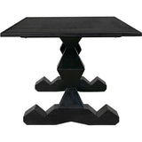 Madeira Dining Table, Hand Rubbed Black Dining Tables LOOMLAN By Noir