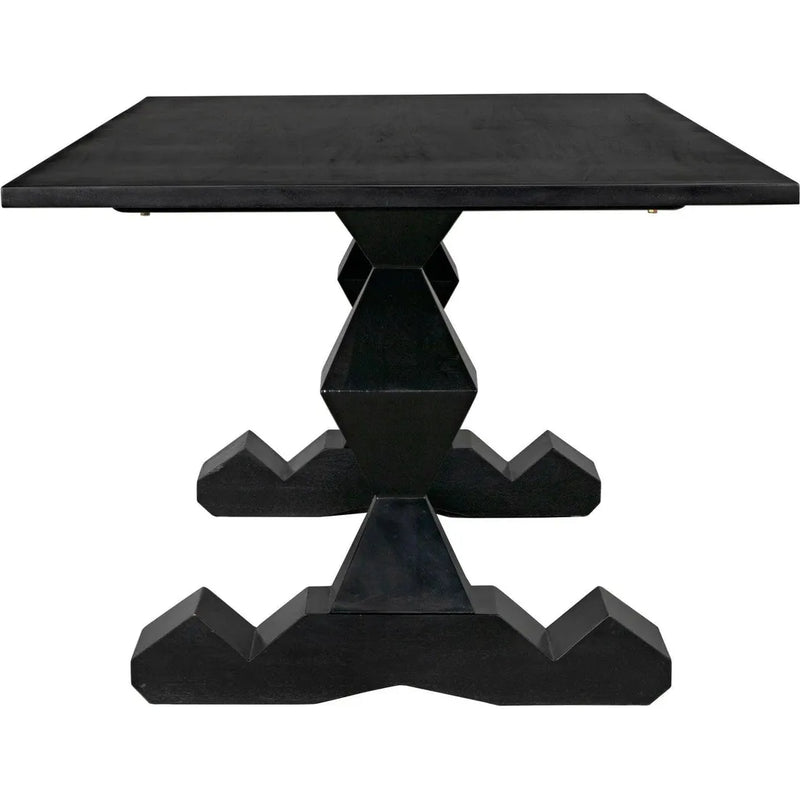 Madeira Dining Table, Hand Rubbed Black Dining Tables LOOMLAN By Noir