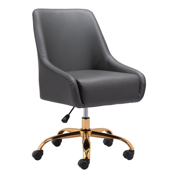 Madelaine Office Chair Gray Office Chairs LOOMLAN By Zuo Modern