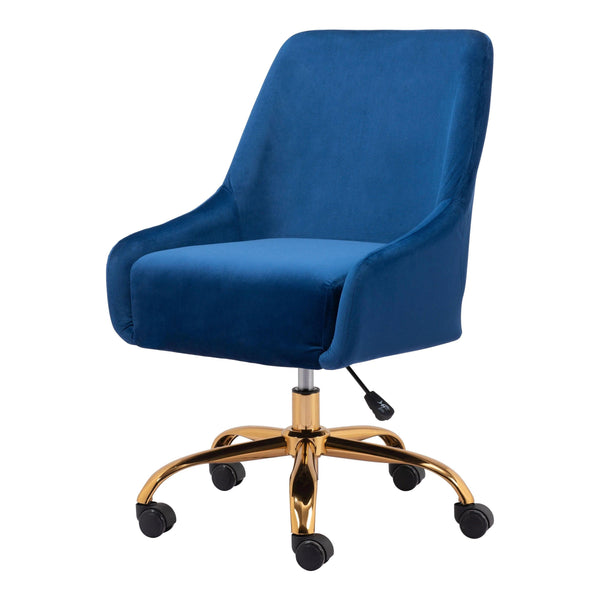 Madelaine Office Chair Navy Office Chairs LOOMLAN By Zuo Modern