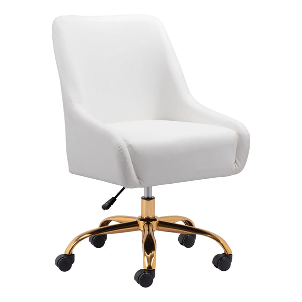 Madelaine Office Chair White Office Chairs LOOMLAN By Zuo Modern