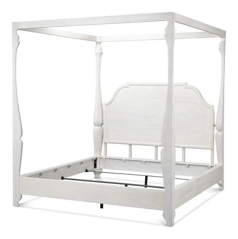 Madeline Brown Wooden Bed Frame Beds LOOMLAN By Sarreid