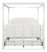 Madeline Brown Wooden Bed Frame Beds LOOMLAN By Sarreid