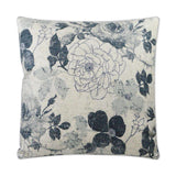 Mademoiselle Blue Throw Pillow With Insert Throw Pillows LOOMLAN By D.V. Kap