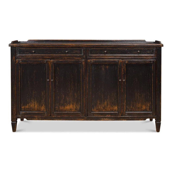 Madigan Sideboard Antique Black Sideboards LOOMLAN By Sarreid