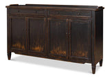 Madigan Sideboard Antique Black Sideboards LOOMLAN By Sarreid