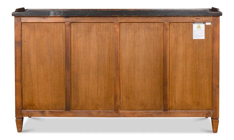 Madigan Sideboard Antique Black Sideboards LOOMLAN By Sarreid