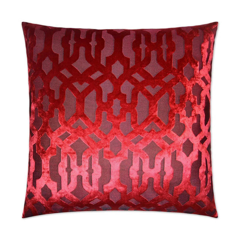 Madison Gate Flame Red Throw Pillow With Insert Throw Pillows LOOMLAN By D.V. Kap