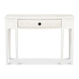 Madora Bungalow Console Table With Drawer White Wood Console Tables LOOMLAN By Sarreid