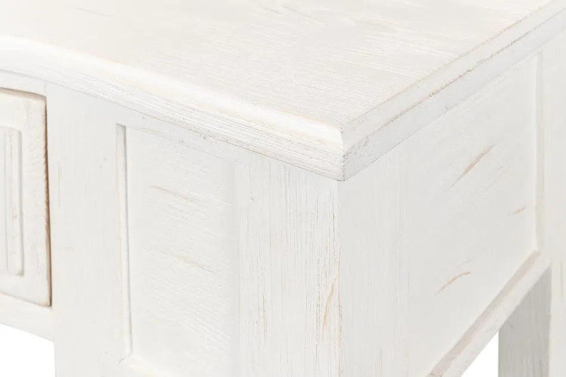 Madora Bungalow Console Table With Drawer White Wood Console Tables LOOMLAN By Sarreid