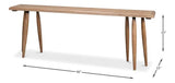 Magnus Ash Wood Brown Rectangular Console Table Console Tables LOOMLAN By Sarreid