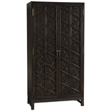 Maharadscha Wood and Steel Black Small Hutch Etageres LOOMLAN By Noir