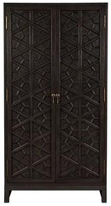 Maharadscha Wood and Steel Black Small Hutch Etageres LOOMLAN By Noir