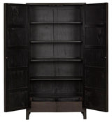 Maharadscha Wood and Steel Black Small Hutch Etageres LOOMLAN By Noir