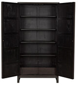 Maharadscha Wood and Steel Black Small Hutch Etageres LOOMLAN By Noir