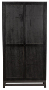 Maharadscha Wood and Steel Black Small Hutch Etageres LOOMLAN By Noir