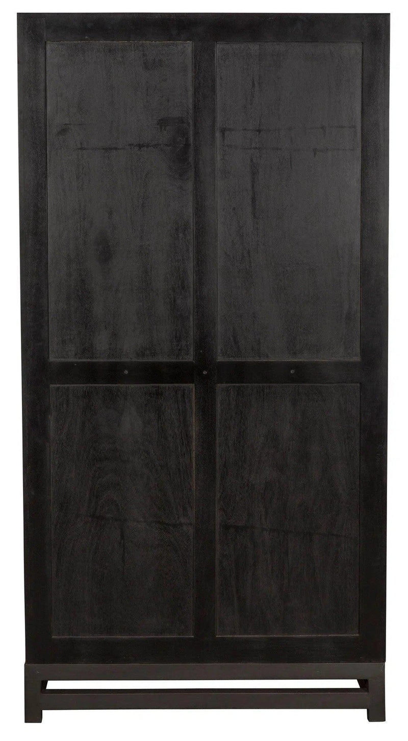 Maharadscha Wood and Steel Black Small Hutch Etageres LOOMLAN By Noir