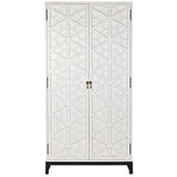 Maharadscha Wood and Steel White Hutch Etageres LOOMLAN By Noir