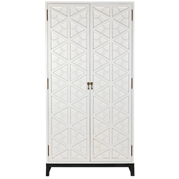 Maharadscha Wood and Steel White Hutch Etageres LOOMLAN By Noir