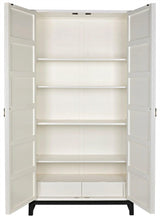 Maharadscha Wood and Steel White Hutch Etageres LOOMLAN By Noir