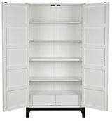 Maharadscha Wood and Steel White Small Hutch Etageres LOOMLAN By Noir