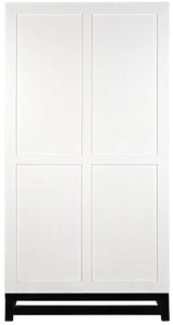 Maharadscha Wood and Steel White Small Hutch Etageres LOOMLAN By Noir