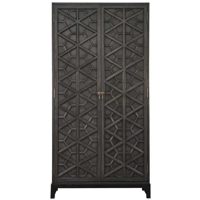 Maharadscha Wood Black Hutch Etageres LOOMLAN By Noir