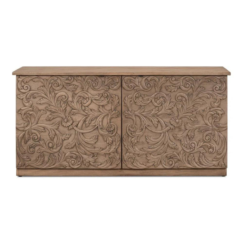 Malibu Equestrian Credenza Cabinet for Living Room Sideboards LOOMLAN By Sarreid