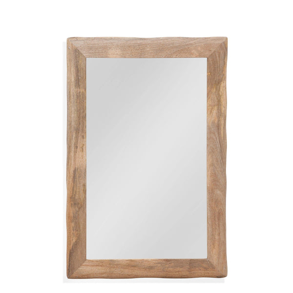 Malouf Natural Wood Vertical Wall Mirror Wall Mirrors LOOMLAN By Bassett Mirror