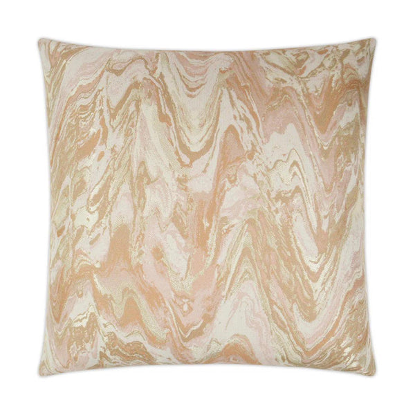 Malta Blush Brown Throw Pillow With Insert Throw Pillows LOOMLAN By D.V. Kap