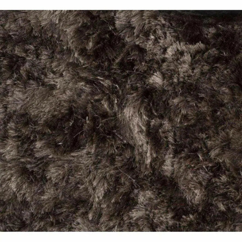 Maltino Dark Grey - Brown Shag Area Rug Area Rugs LOOMLAN By Linie Design