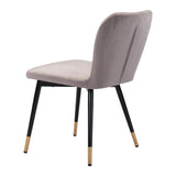 Manchester Dining Chair (Set of 2) Gray Dining Chairs LOOMLAN By Zuo Modern