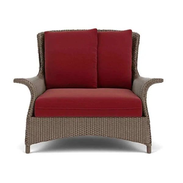 Mandalay Chair and a Half Premium Wicker Furniture Lloyd Flanders Outdoor Lounge Chairs LOOMLAN By Lloyd Flanders