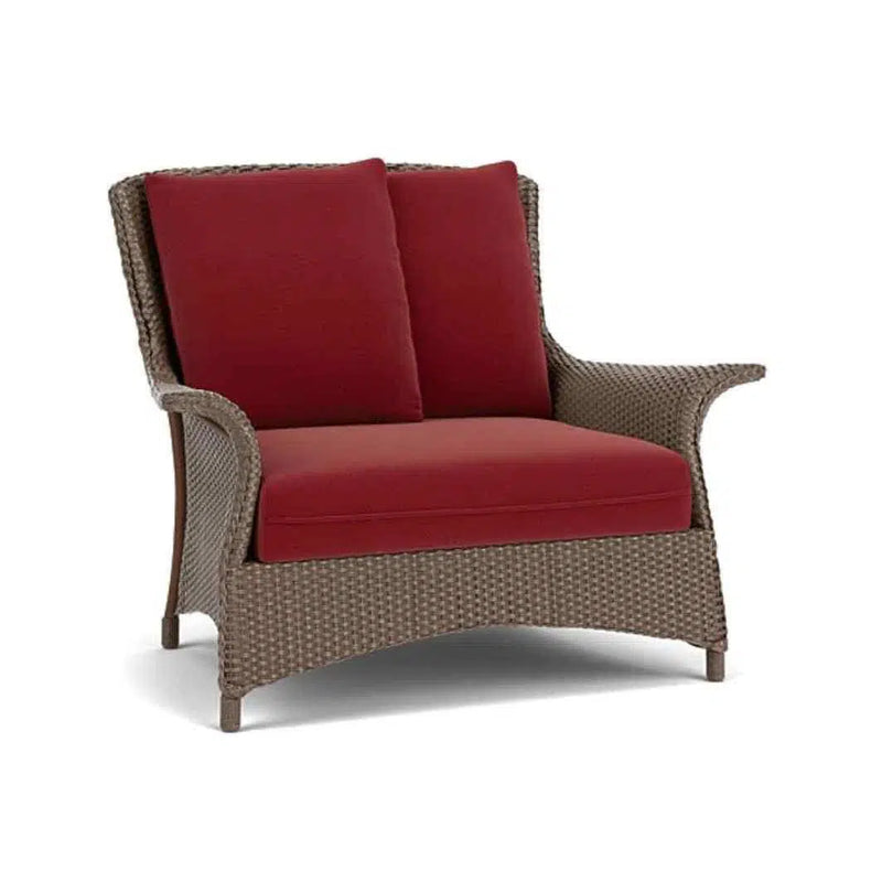 Mandalay Chair and a Half Premium Wicker Furniture Lloyd Flanders Outdoor Lounge Chairs LOOMLAN By Lloyd Flanders