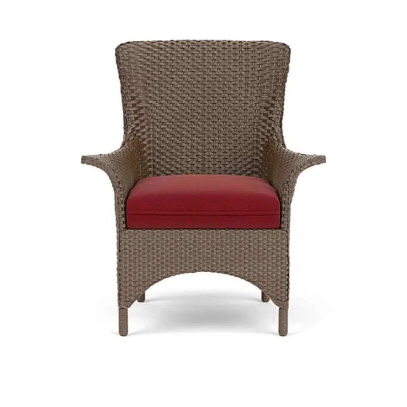 Mandalay Dining Armchair Premium Wicker Furniture Lloyd Flanders Outdoor Dining Chairs LOOMLAN By Lloyd Flanders