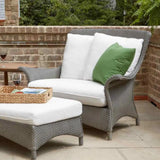 Mandalay Large Ottoman Premium Wicker Furniture Lloyd Flanders Outdoor Ottomans LOOMLAN By Lloyd Flanders