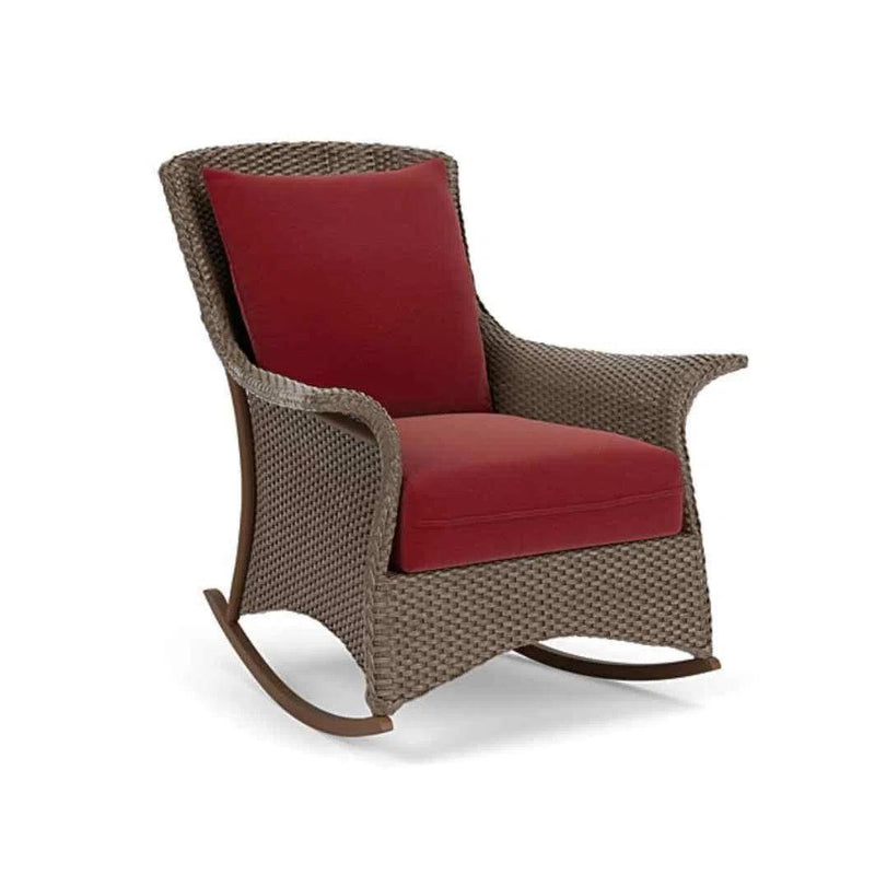 Mandalay Lounge Rocker Premium Wicker Furniture Lloyd Flanders Outdoor Lounge Chairs LOOMLAN By Lloyd Flanders