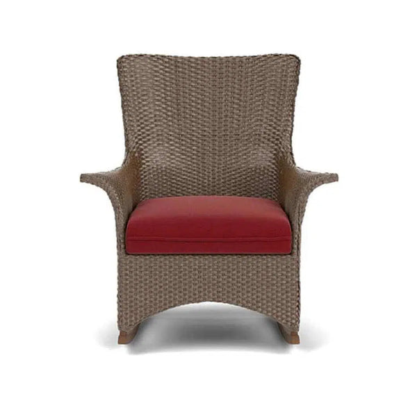 Mandalay Porch Rocker Premium Wicker Furniture Lloyd Flanders Outdoor Lounge Chairs LOOMLAN By Lloyd Flanders