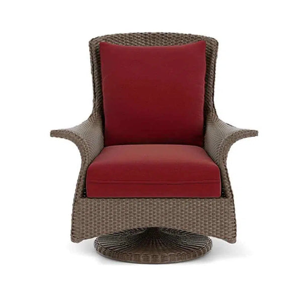 Mandalay Swivel Rocker Lounge Chair Premium Wicker Furniture Outdoor Lounge Chairs LOOMLAN By Lloyd Flanders