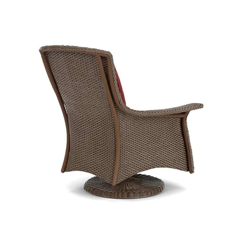 Mandalay Swivel Rocker Lounge Chair Premium Wicker Furniture Outdoor Lounge Chairs LOOMLAN By Lloyd Flanders