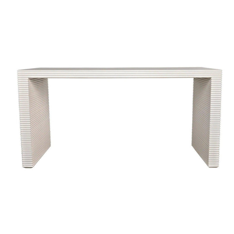 Manhattan Desk, Solid Wood White Desk For Home Office Home Office Desks LOOMLAN By Noir